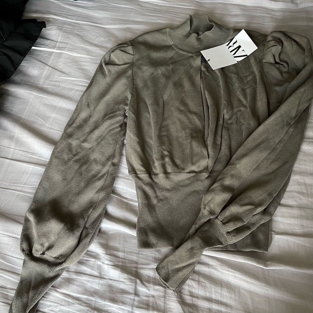 Brand NWT open front Zara sweater